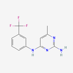 6-methyl-N~4~-[3-(trifluoromethyl)phenyl]-2,4-pyrimidinediamine