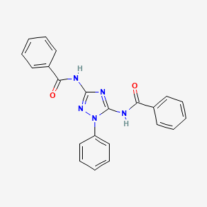 N-(5-benzamido-1-phenyl-1,2,4-triazol-3-yl)benzamide