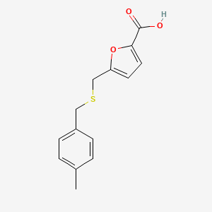 5-{[(4-Methylbenzyl)thio]methyl}-2-furoic acid