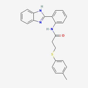 N-(2-(1H-benzo[d]imidazol-2-yl)phenyl)-3-(p-tolylthio)propanamide