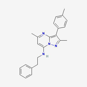 2,5-dimethyl-3-(4-methylphenyl)-N-(2-phenylethyl)pyrazolo[1,5-a]pyrimidin-7-amine