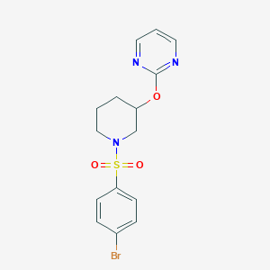 2-((1-((4-Bromophenyl)sulfonyl)piperidin-3-yl)oxy)pyrimidine
