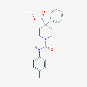 ethyl 1-[(4-methylphenyl)carbamoyl]-4-phenyl-piperidine-4-carboxylate