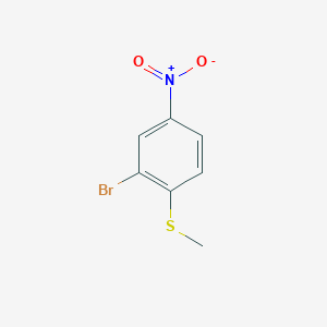 molecular formula C7H6BrNO2S B2685008 2-Bromo-1-methylsulfanyl-4-nitrobenzene CAS No. 20735-01-7