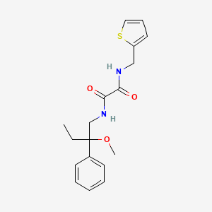molecular formula C18H22N2O3S B2685015 N1-(2-methoxy-2-phenylbutyl)-N2-(thiophen-2-ylmethyl)oxalamide CAS No. 1797184-88-3