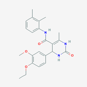 molecular formula C23H27N3O4 B2685082 N-(2,3-dimethylphenyl)-4-(4-ethoxy-3-methoxyphenyl)-6-methyl-2-oxo-1,2,3,4-tetrahydropyrimidine-5-carboxamide CAS No. 905791-19-7