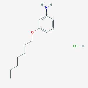 [3-(Heptyloxy)phenyl]amine hydrochloride