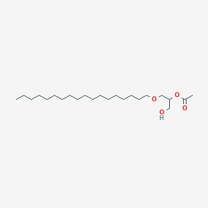 molecular formula C23H46O4 B026851 Glycerides, C14-22 mono-, acetates CAS No. 68990-54-5