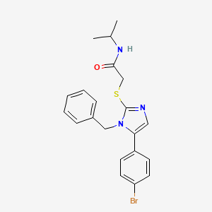 2-((1-benzyl-5-(4-bromophenyl)-1H-imidazol-2-yl)thio)-N-isopropylacetamide