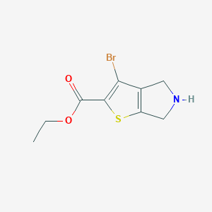 molecular formula C9H10BrNO2S B2685123 Ethyl 3-bromo-5,6-dihydro-4H-thieno[2,3-c]pyrrole-2-carboxylate CAS No. 2248300-12-9