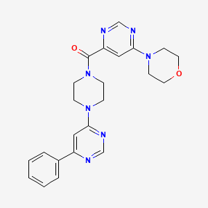 (6-Morpholinopyrimidin-4-yl)(4-(6-phenylpyrimidin-4-yl)piperazin-1-yl)methanone