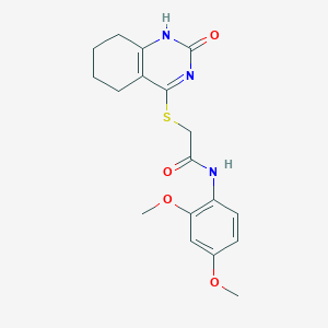 N-(2,4-dimethoxyphenyl)-2-[(2-oxo-5,6,7,8-tetrahydro-1H-quinazolin-4-yl)sulfanyl]acetamide