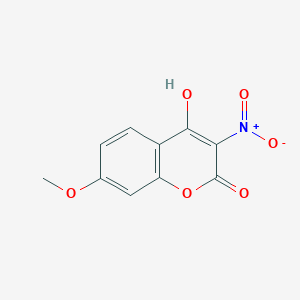 molecular formula C10H7NO6 B2685137 4-Hydroxy-7-methoxy-3-nitrocoumarin CAS No. 13710-73-1
