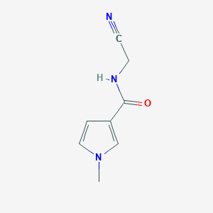 molecular formula C8H9N3O B2685159 N-(Cyanomethyl)-1-methylpyrrole-3-carboxamide CAS No. 1368710-38-6