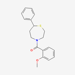 (2-Methoxyphenyl)(7-phenyl-1,4-thiazepan-4-yl)methanone