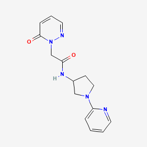 2-(6-oxopyridazin-1(6H)-yl)-N-(1-(pyridin-2-yl)pyrrolidin-3-yl)acetamide