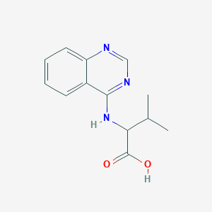 molecular formula C13H15N3O2 B2685184 N-4-quinazolinylvaline CAS No. 474004-02-9