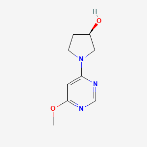 molecular formula C9H13N3O2 B2685186 (R)-1-(6-Methoxypyrimidin-4-yl)pyrrolidin-3-ol CAS No. 1354006-76-0