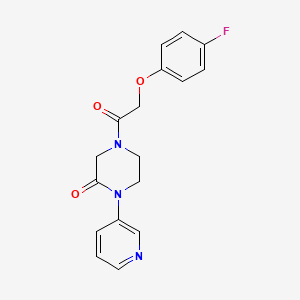 4-(2-(4-Fluorophenoxy)acetyl)-1-(pyridin-3-yl)piperazin-2-one