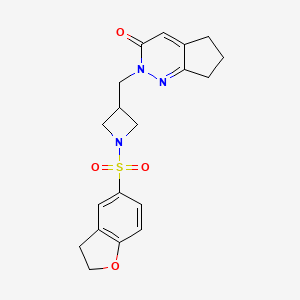 2-{[1-(2,3-dihydro-1-benzofuran-5-sulfonyl)azetidin-3-yl]methyl}-2H,3H,5H,6H,7H-cyclopenta[c]pyridazin-3-one