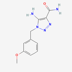 5-amino-1-(3-methoxybenzyl)-1H-1,2,3-triazole-4-carboxamide
