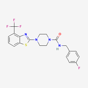 N-(4-fluorobenzyl)-4-(4-(trifluoromethyl)benzo[d]thiazol-2-yl)piperazine-1-carboxamide