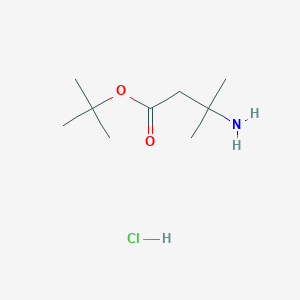 molecular formula C9H20ClNO2 B2685215 tert-Butyl 3-amino-3-methylbutanoate hydrochloride CAS No. 2126160-83-4