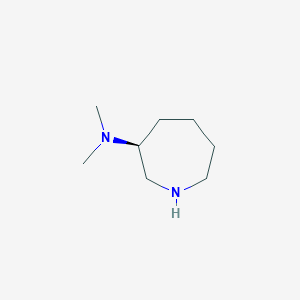 molecular formula C8H18N2 B2685219 (3S)-N,N-dimethyl-3-azepanamine CAS No. 197086-51-4