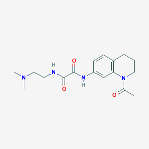 molecular formula C17H24N4O3 B2685226 N'-(1-acetyl-1,2,3,4-tetrahydroquinolin-7-yl)-N-[2-(dimethylamino)ethyl]ethanediamide CAS No. 898439-48-0