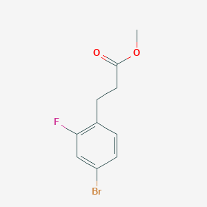 molecular formula C10H10BrFO2 B2685248 Methyl 3-(4-bromo-2-fluorophenyl)propanoate CAS No. 1257107-61-1