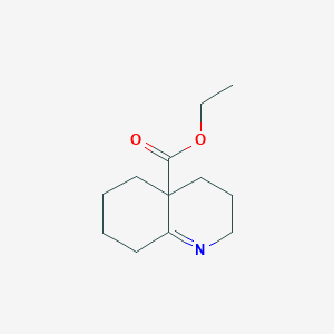 molecular formula C12H19NO2 B2685266 Ethyl 2,3,4,4a,5,6,7,8-octahydroquinolyl-4a-carboxylate CAS No. 148028-91-5