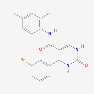 molecular formula C20H20BrN3O2 B2685305 4-(3-bromophenyl)-N-(2,4-dimethylphenyl)-6-methyl-2-oxo-1,2,3,4-tetrahydropyrimidine-5-carboxamide CAS No. 421576-66-1