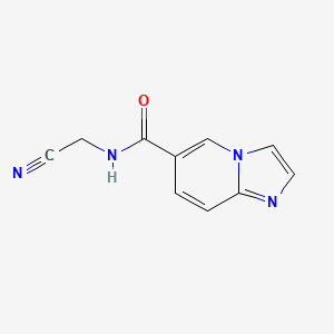 molecular formula C10H8N4O B2685308 N-(Cyanomethyl)imidazo[1,2-a]pyridine-6-carboxamide CAS No. 2249086-86-8