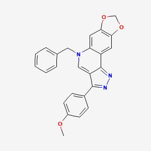 5-benzyl-3-(4-methoxyphenyl)-5H-[1,3]dioxolo[4,5-g]pyrazolo[4,3-c]quinoline