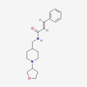 N-((1-(tetrahydrofuran-3-yl)piperidin-4-yl)methyl)cinnamamide