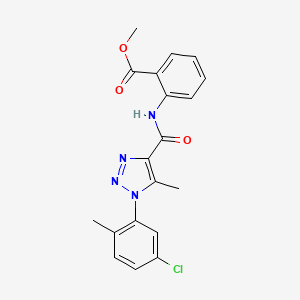 Methyl 2-[[1-(5-chloro-2-methylphenyl)-5-methyltriazole-4-carbonyl]amino]benzoate