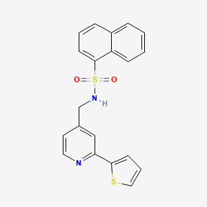 N-((2-(thiophen-2-yl)pyridin-4-yl)methyl)naphthalene-1-sulfonamide