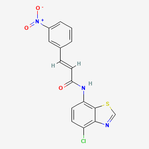 (E)-N-(4-chlorobenzo[d]thiazol-7-yl)-3-(3-nitrophenyl)acrylamide