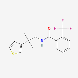 N-(2-methyl-2-(thiophen-3-yl)propyl)-2-(trifluoromethyl)benzamide