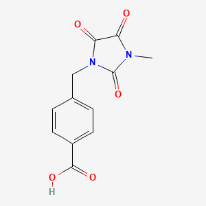 4-[(3-Methyl-2,4,5-trioxoimidazolidin-1-yl)methyl]benzoic acid