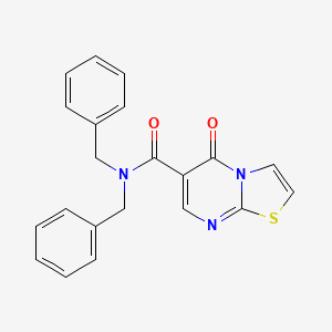 N,N-dibenzyl-5-oxo-5H-thiazolo[3,2-a]pyrimidine-6-carboxamide