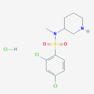 2,4-Dichloro-N-methyl-N-(piperidin-3-yl)benzenesulfonamide hydrochloride
