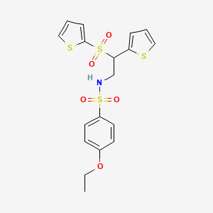 4-ethoxy-N-[2-(2-thienyl)-2-(2-thienylsulfonyl)ethyl]benzenesulfonamide