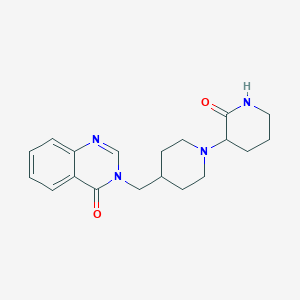 3-[[1-(2-Oxopiperidin-3-yl)piperidin-4-yl]methyl]quinazolin-4-one