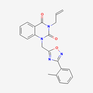 3-allyl-1-((3-(o-tolyl)-1,2,4-oxadiazol-5-yl)methyl)quinazoline-2,4(1H,3H)-dione