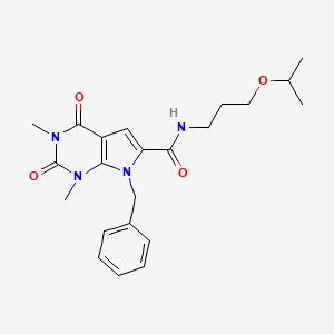 7-benzyl-N-(3-isopropoxypropyl)-1,3-dimethyl-2,4-dioxo-2,3,4,7-tetrahydro-1H-pyrrolo[2,3-d]pyrimidine-6-carboxamide