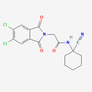 N-(1-cyanocyclohexyl)-2-(5,6-dichloro-1,3-dioxo-2,3-dihydro-1H-isoindol-2-yl)acetamide