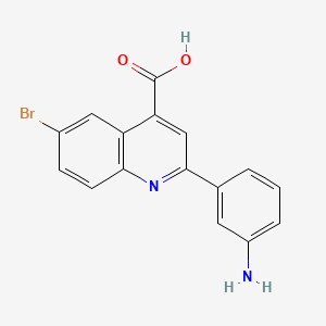 2-(3-Aminophenyl)-6-bromoquinoline-4-carboxylic acid