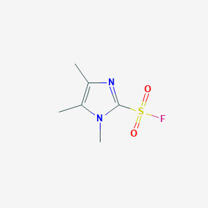 molecular formula C6H9FN2O2S B2685405 1,4,5-Trimethylimidazole-2-sulfonyl fluoride CAS No. 2551119-62-9