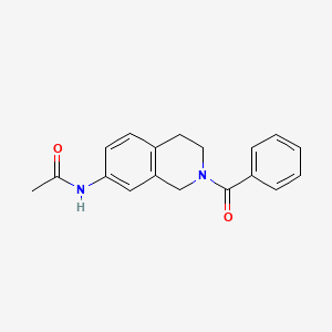 N-(2-benzoyl-1,2,3,4-tetrahydroisoquinolin-7-yl)acetamide